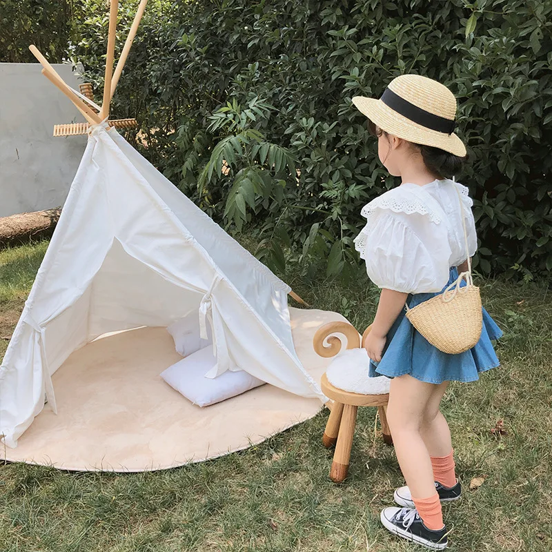 Летняя блузка для девочек Дети рубашка малышей кружевной топ модный белый