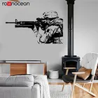 Современная военная тема, морская печать американского солдата, военная Наклейка на стену, виниловый домашний декор, дизайнерские наклейки, фрески для мальчиков, настенный плакат, 3637