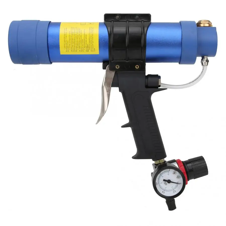 Пневматический стеклянный клеевой пистолет Q3 310 мл силиконовый с регулируемой