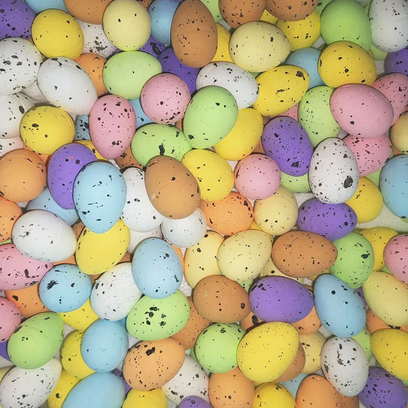 

20 шт. пасхальные яйца, искусственные цветы, разноцветные яйца из пенопласта, сделай сам, поделки для дома, пасхвечерние, детские подарки, пас...