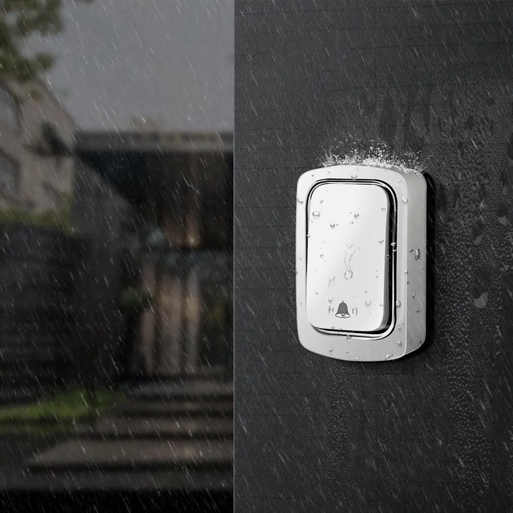 Дверной звонок Беспроводной дверной без Батарея Водонепроницаемый автономный