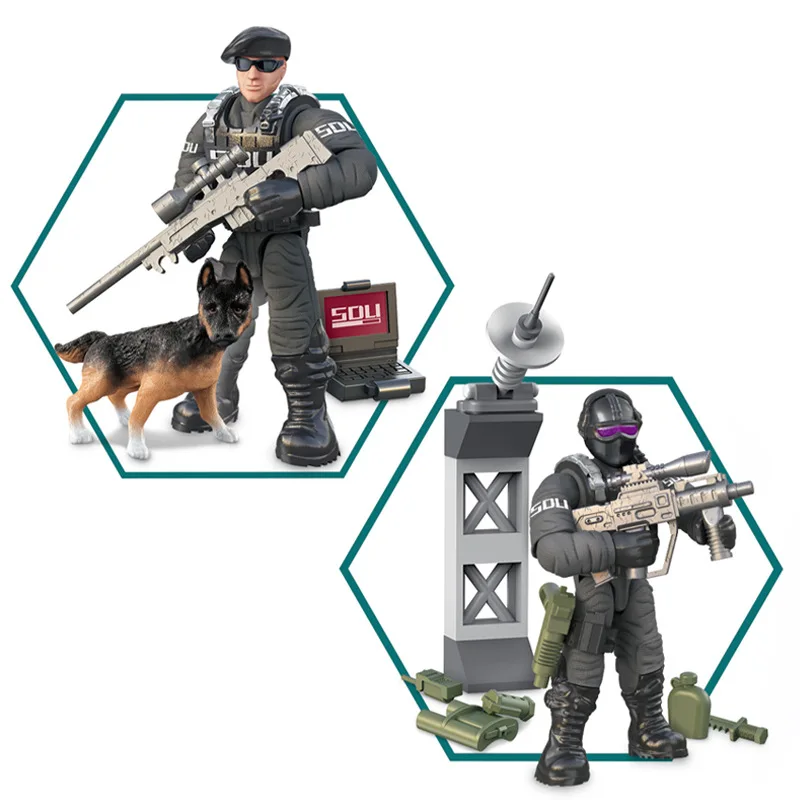 Конструктор call of military duty mini SWAT soliders фигурки армейского оружия наборы моделей