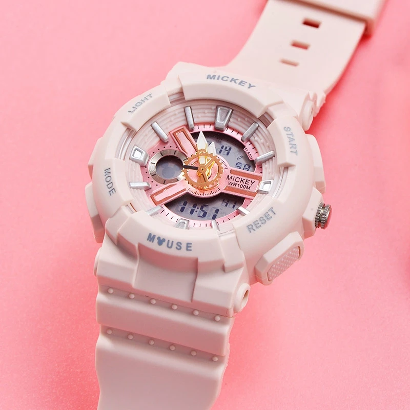 Lady Sports Wristwatch Girl's 50M Waterproof Watches Rubber Band Child Digital Clock Alarm Luminous StopWatch Student Hours Hot