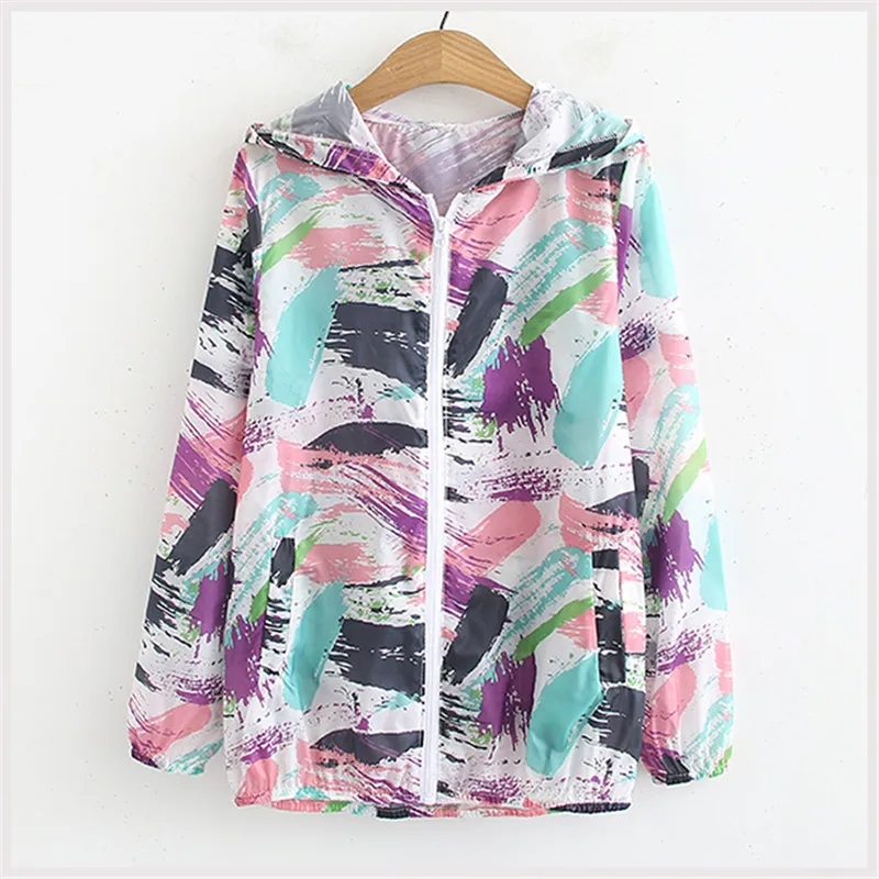 Женская летняя куртка свободный тонкий кардиган с капюшоном Солнцезащитная
