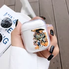 Обезболивающий чехол Hatake Какаси японское аниме Akatsuki манга чехол для Airpods 2 1 PRO чехол s Для Air pod Прозрачный Женский чехол Fundas Coque чехол