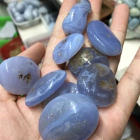 blue lace agate tumbled stones natural gemstones quartz crystals healing reiki home decoration