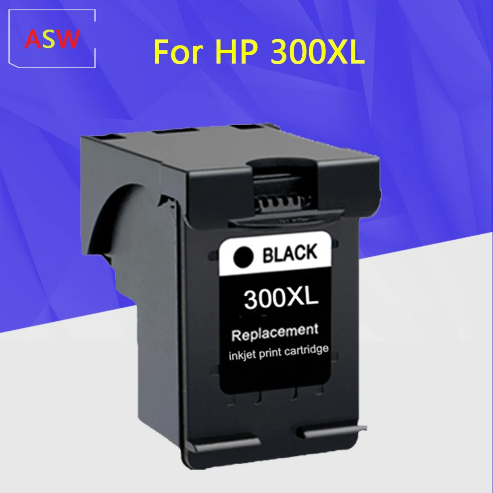 

ASW Refill Black 300XL Cartridge Replacement for HP 300 XL For HP300 Ink Cartridge Deskjet D1660 D2560 D2660 D5560 F2420 F2480