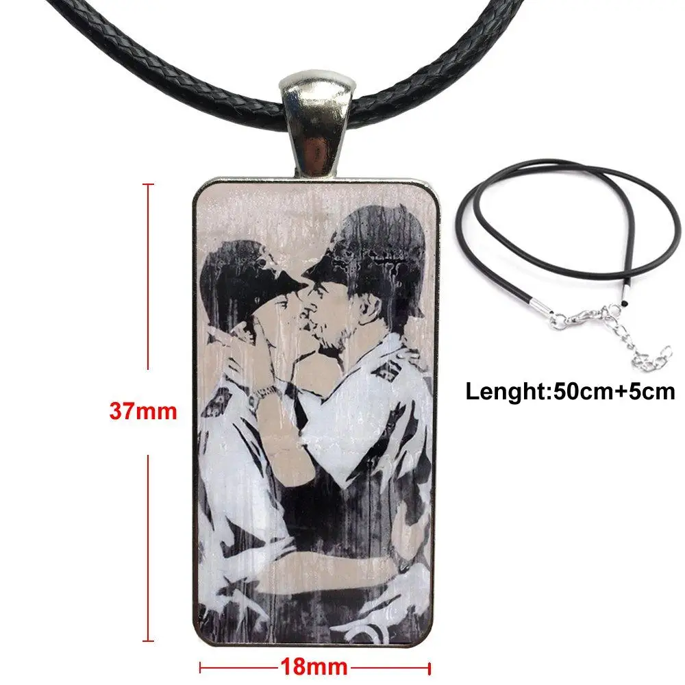 Бэнкси следуй за своей мечтой мягкий стальной цветной стеклянный кабошон с