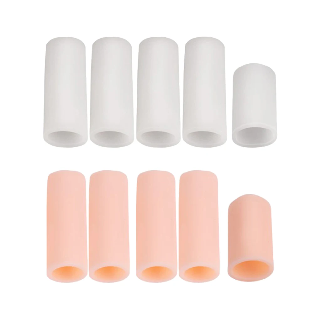 Фото 10pcs Cuttable Reusable Elastic Silicone Gel Toe Finger Caps Covers Sleeves Tubes Обувь 10pcs Cuttable Reusable Elastic Silicone Gel Toe Finger Caps Covers Sleeves Tubes Обувь