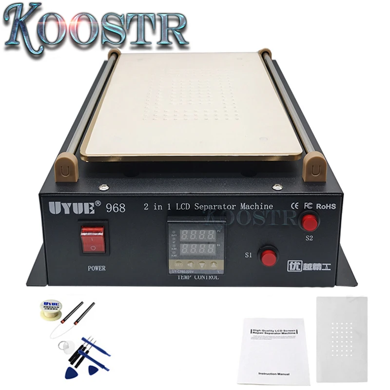 14 дюймовый ЖК сепаратор сплит экран ремонтная машина Встроенный вакуумный насос