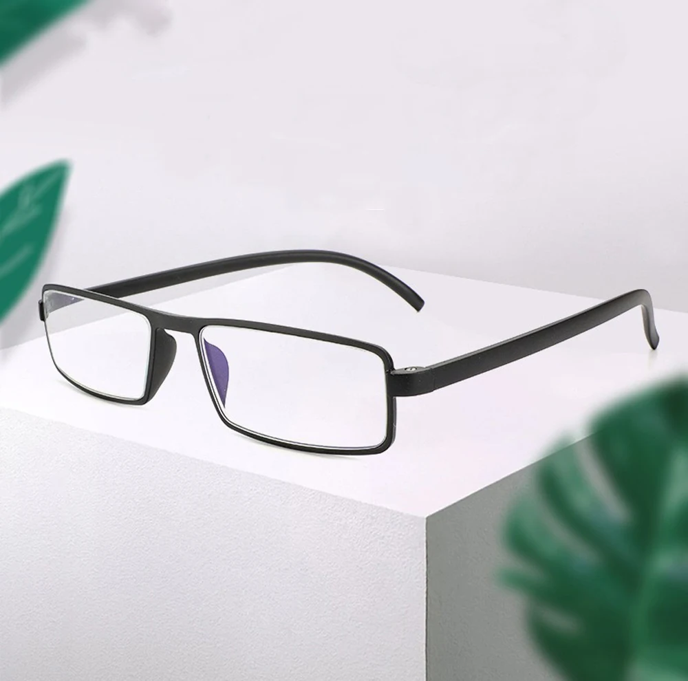 Очки для чтения ультралегкие с полным ободком прямоугольной формы + 0 75 1 25 5 2