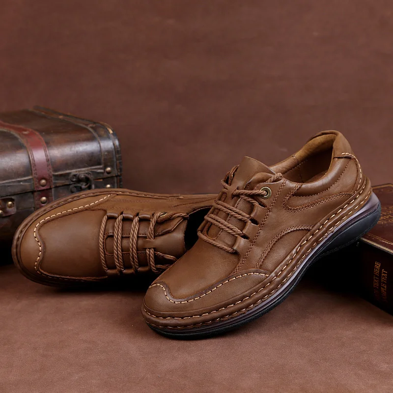 Туфли мужские из натуральной кожи матовые повседневные роскошные брендовые