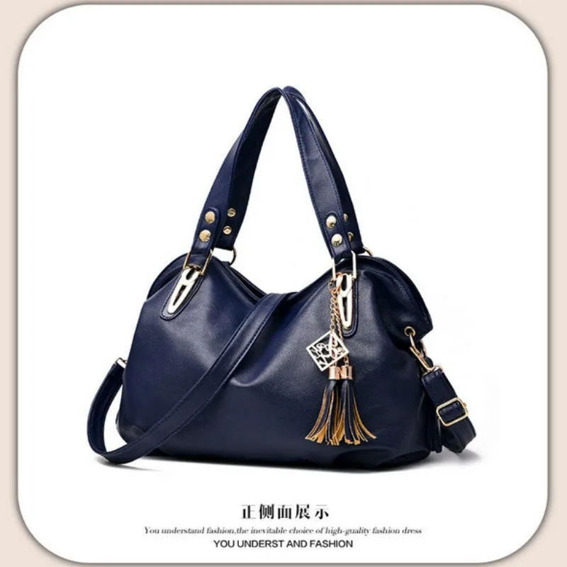 100% Genuine Leather Women Handbags 2023 New Large Fashion Female Simple Soft Shoulder Bag High Quality Totes Bag Messenger Bag