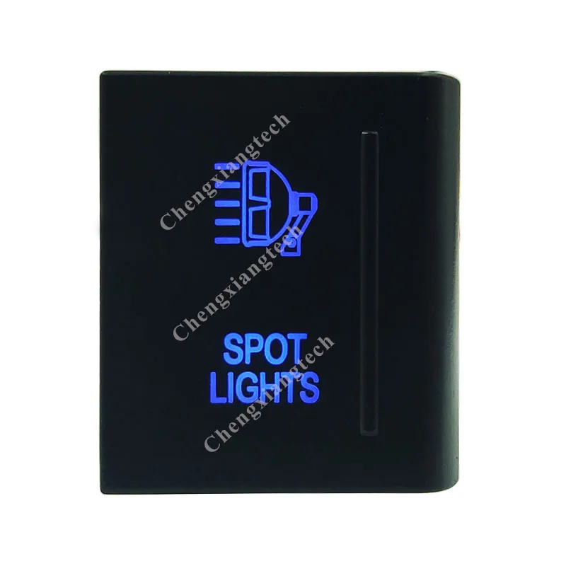 Синие светодиодные точечные светильники автомобильный кнопочный выключатель