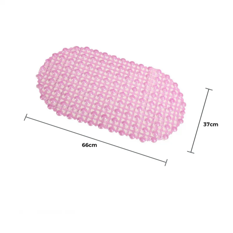 

Plain Oval Water Drop Bathroom Non-slip Mat Bath Oval Bedroom Floor Shower Mat Absorbent Carpet PVC Floor Mats Rug Accessories 1