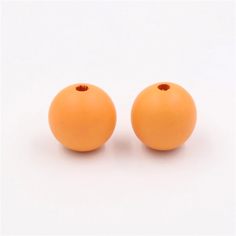 Разноцветные Круглые бусины с двумя отверстиями 15 шт. 20 мм оптовая продажа