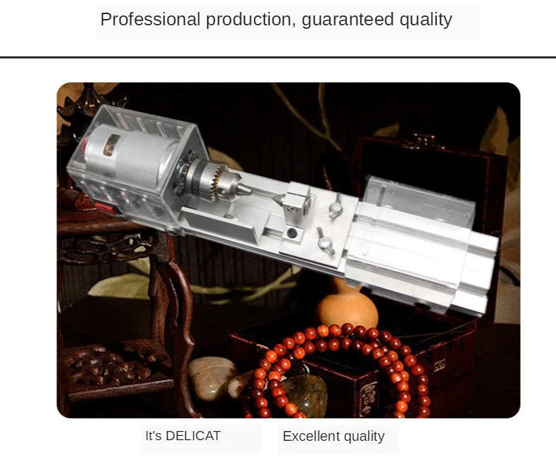 

100W DIY Lathe Polishing Drill Rotary Tool Mini Beads Machine Miniature Lathe Buddha Pearl Lathe Beads Wood Working