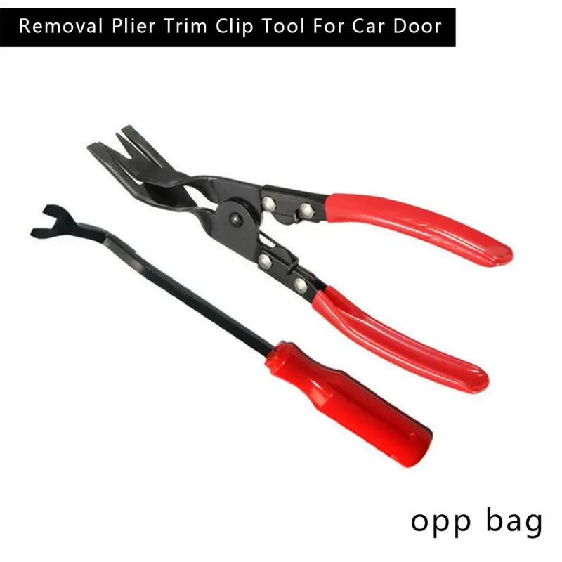 

2pcs Auto Fastener Removal Tool Car Door Panel Upholstery Engine Cover Clips Repair Tools Installer Clip Plier Tools