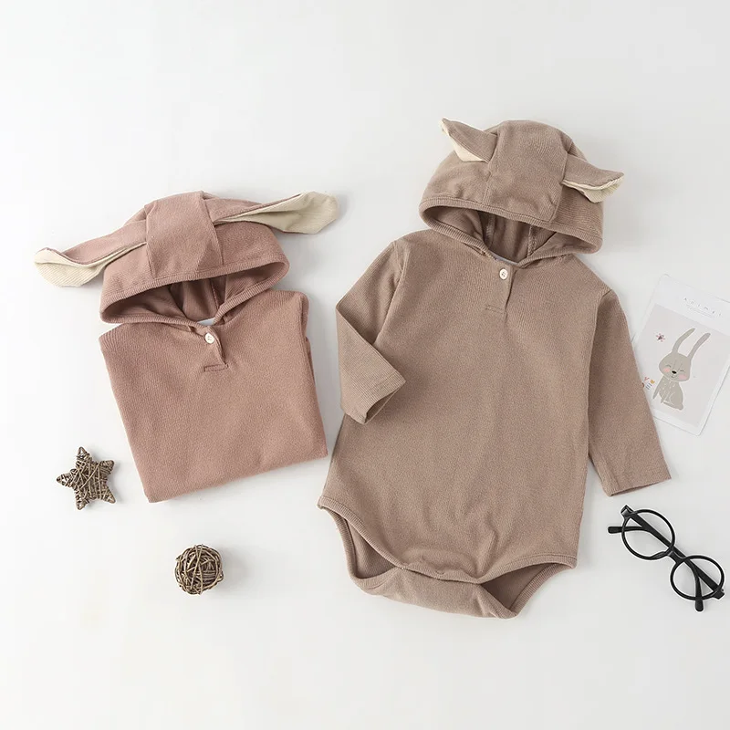 

Лидер продаж, детская одежда на весну и осень, однотонные толстовки с капюшоном и длинными рукавами в виде милых мультяшных животных с 3D ушк...