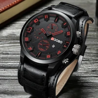 top brand doobo mens watches luxury men watch leather strap fashion quartz watch casual sports wristwatch date clock relojes