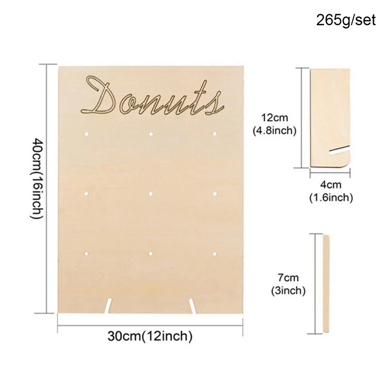 2 шт. подставка для пончиков деревянная Конфета сладкий Пончик вмещает вечерние