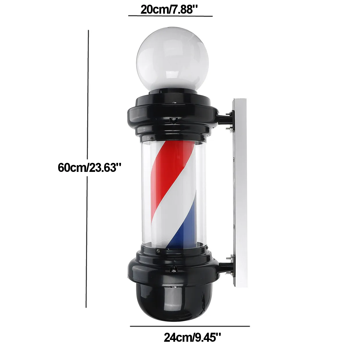 Светодиодный светильник для парикмахерской дизайнерский настенный в полоску