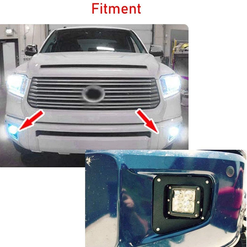 Lower Bumper 3 inch Cube Dually Fog Light Mount Bracket Kit for Toyota-Tundra 2014-2018 | Автомобили и мотоциклы