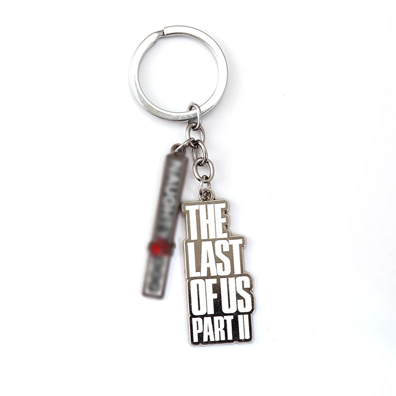 

The Last Of Us 2 Keychain Firefly Logo Letter Dogtag Joel Ellie Vintage Retro Antique Pewter Cosplay Necklace Keyring Key Chain