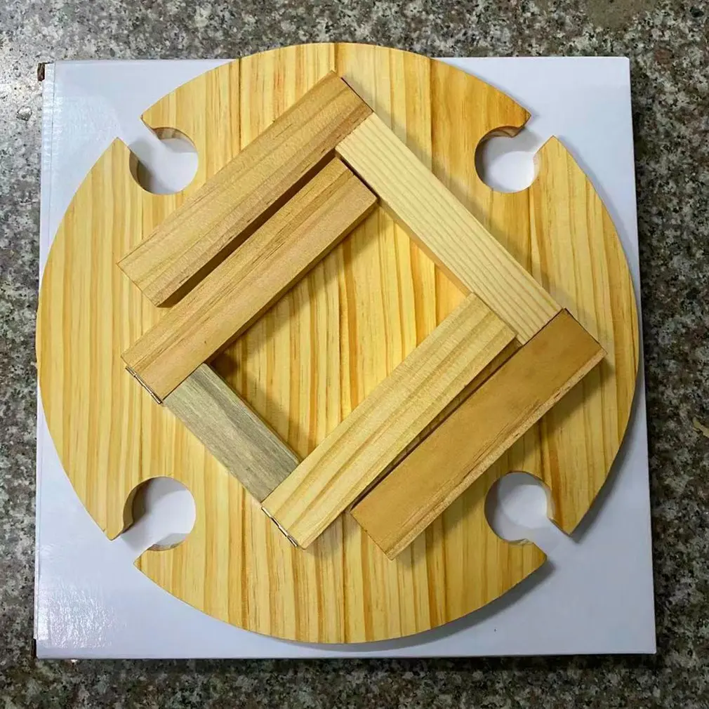 

2021 New Wooden Picnic Table Outdoor Travel Camping Barbecue Portable Wine Table Garden Balcony Displaying End Tables Furniture