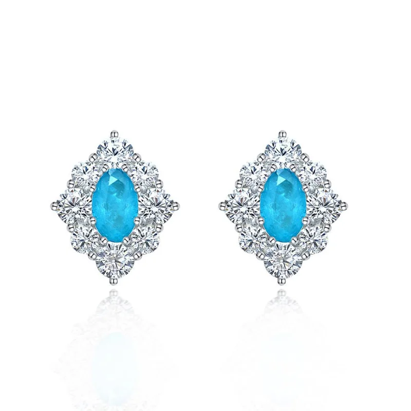 

Женские серьги-гвоздики из серебра 925 пробы, 6 Х9 мм