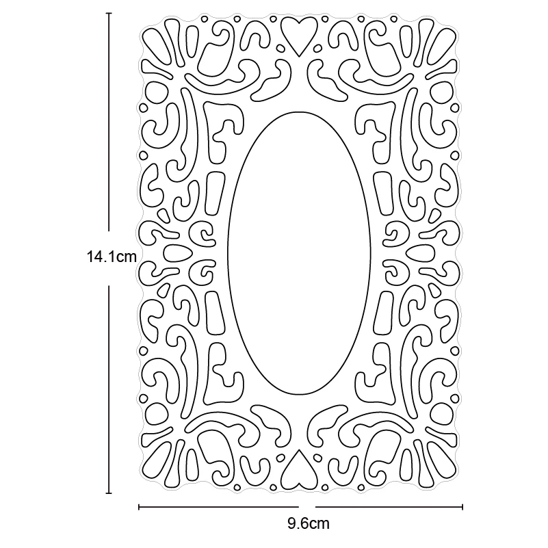 

Hollow Out Flower Dies Rectangle Frame Metal Cutting Dies New 2020 Dies Scrapbooking Card Making Embossing Stencil Die Cut