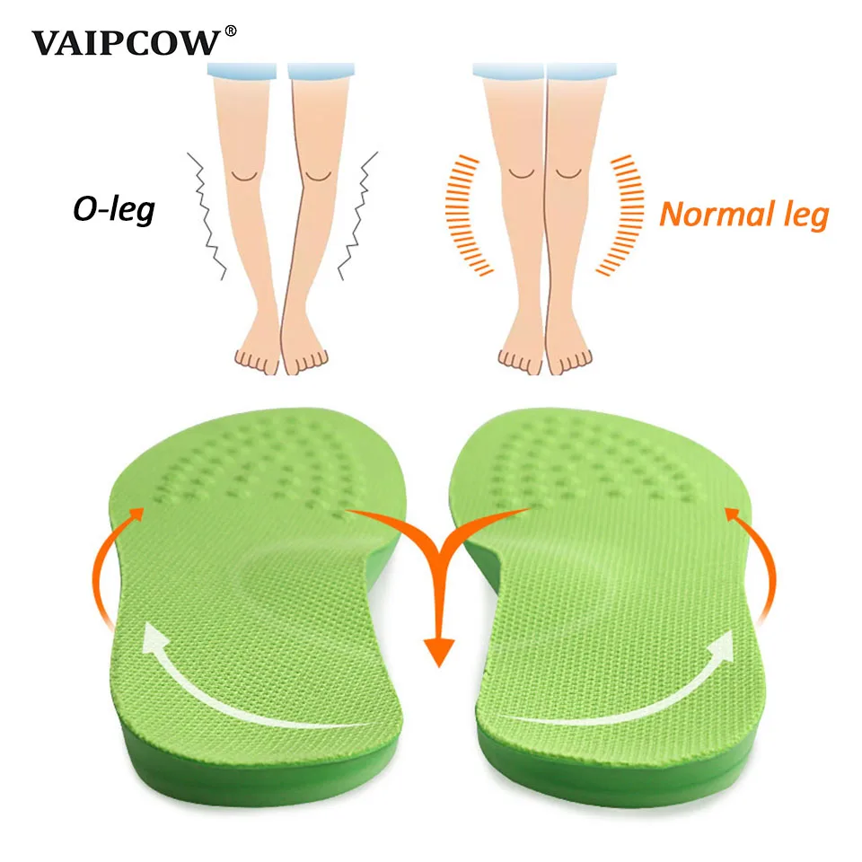 VAIPCOW O/X-Leg ортопедические стельки Arch support стелька corrigibil лук ноги вальгусный варус