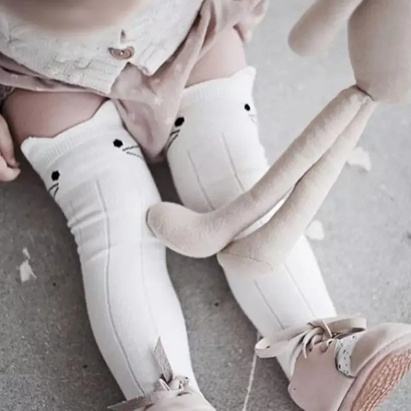 Hot Newborn Toddler Knee High Sock Baby Boy Girl Socks Anti Slip Cute Cat Cotton Warm Soft 0-4yers | Детская одежда и обувь