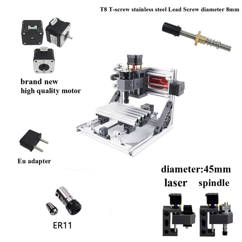 CNC 1610 с ER11, Мини diy ЧПУ лазерная гравировка машина, Pcb фрезерный станок, резьба по дереву маршрутизатор, cnc1610, лучшие передовые игрушки