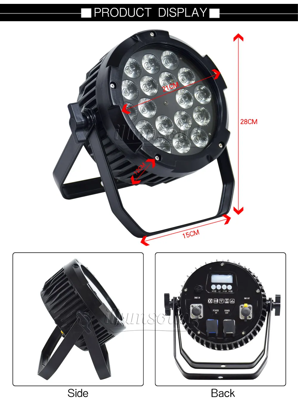 Открытый водонепроницаемый супер яркий RGBW DJ Par dmx512 управление звуковая активация для сценического клуба бара Свадебного Шоу
