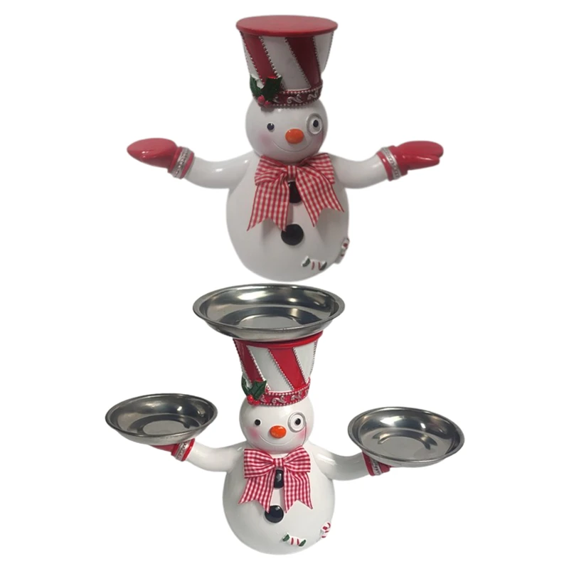 

Christmas Snowman Treats Holder Party Decor Cupcake Dessert Christmas Dinner Ornament Snowman Waiter Christmas Gift Xmas Decor