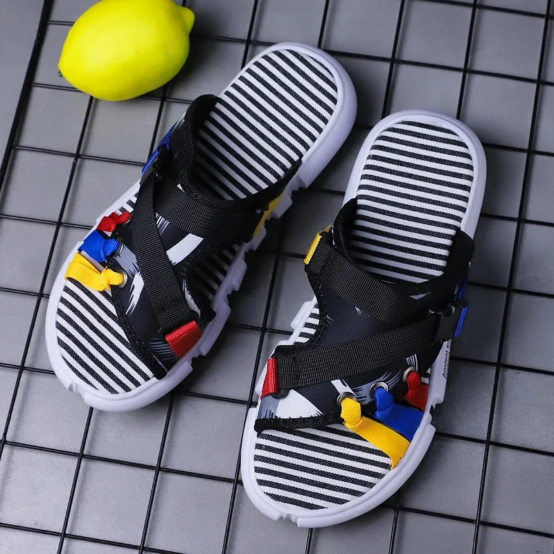 

Shoes Wear-resistant Comfortable Indoor Slippers Casual Light Trend New 2021 Designer Simplicity Men's Non-slip Sandals Men