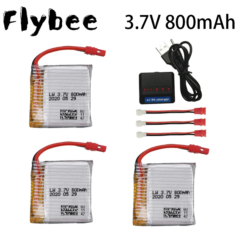 Литий полимерный аккумулятор 3 7 в 800 мАч для Syma X21 / X21w x26 запасные части