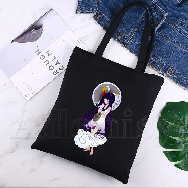 

Puella Magi Madoka Magica Harajuku Solid color Canvas College Ulzzang Korean Black Large Capacity Casual Fashion Shoulder Bags