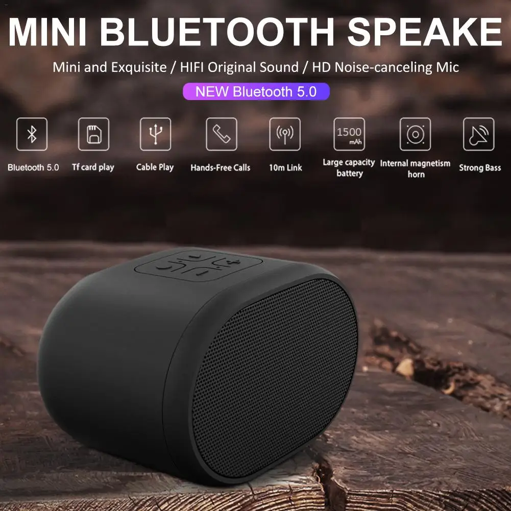 

TWS Wireless Bluetooth 5.0 Portable Speaker Bass Stereo HD Noise Reduction Microphone Handsfree Call With 1500mAH Battery