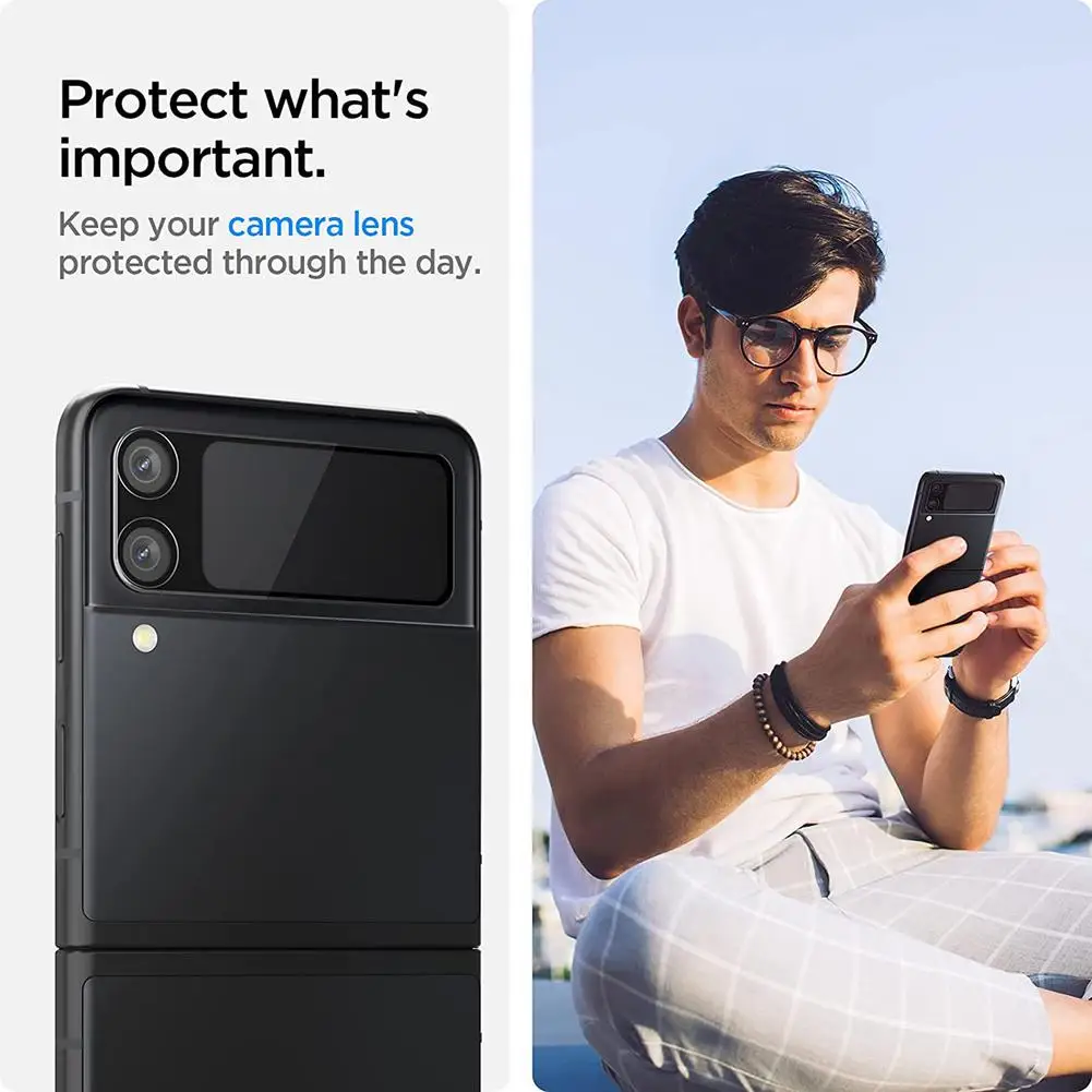 3 шт. HD-стекло для объектива камеры Samsung Galaxy Z Flip 5G Защита экрана Flip3 9H изогнутая