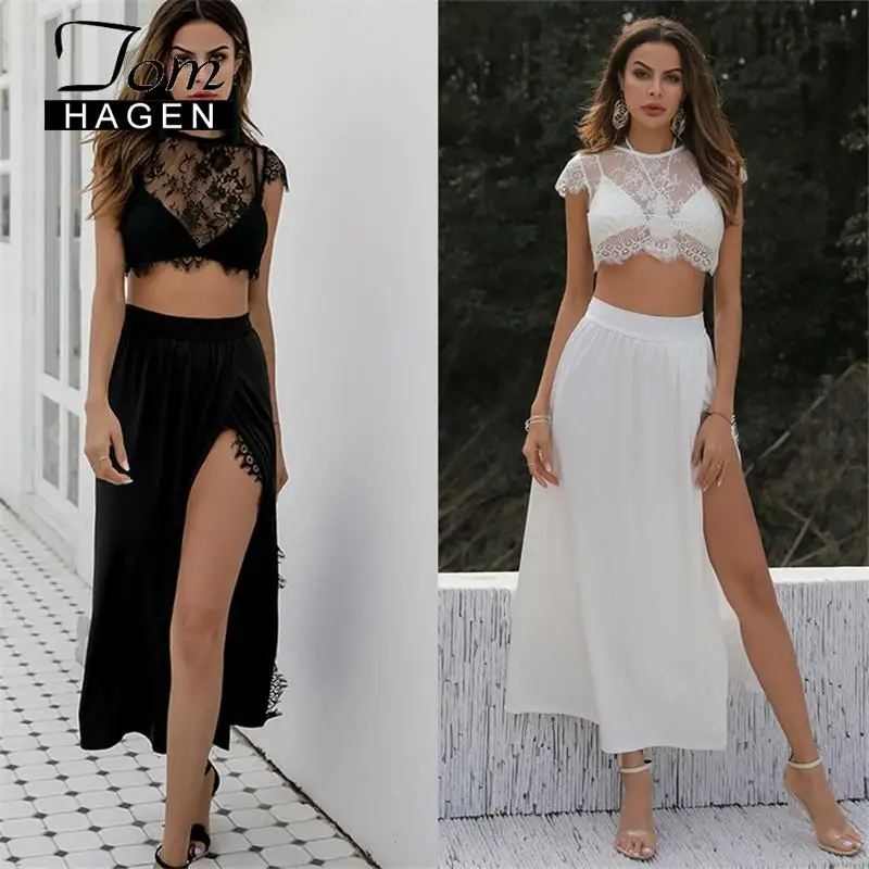 Женский кружевной пляжный комплект из 2 предметов| |