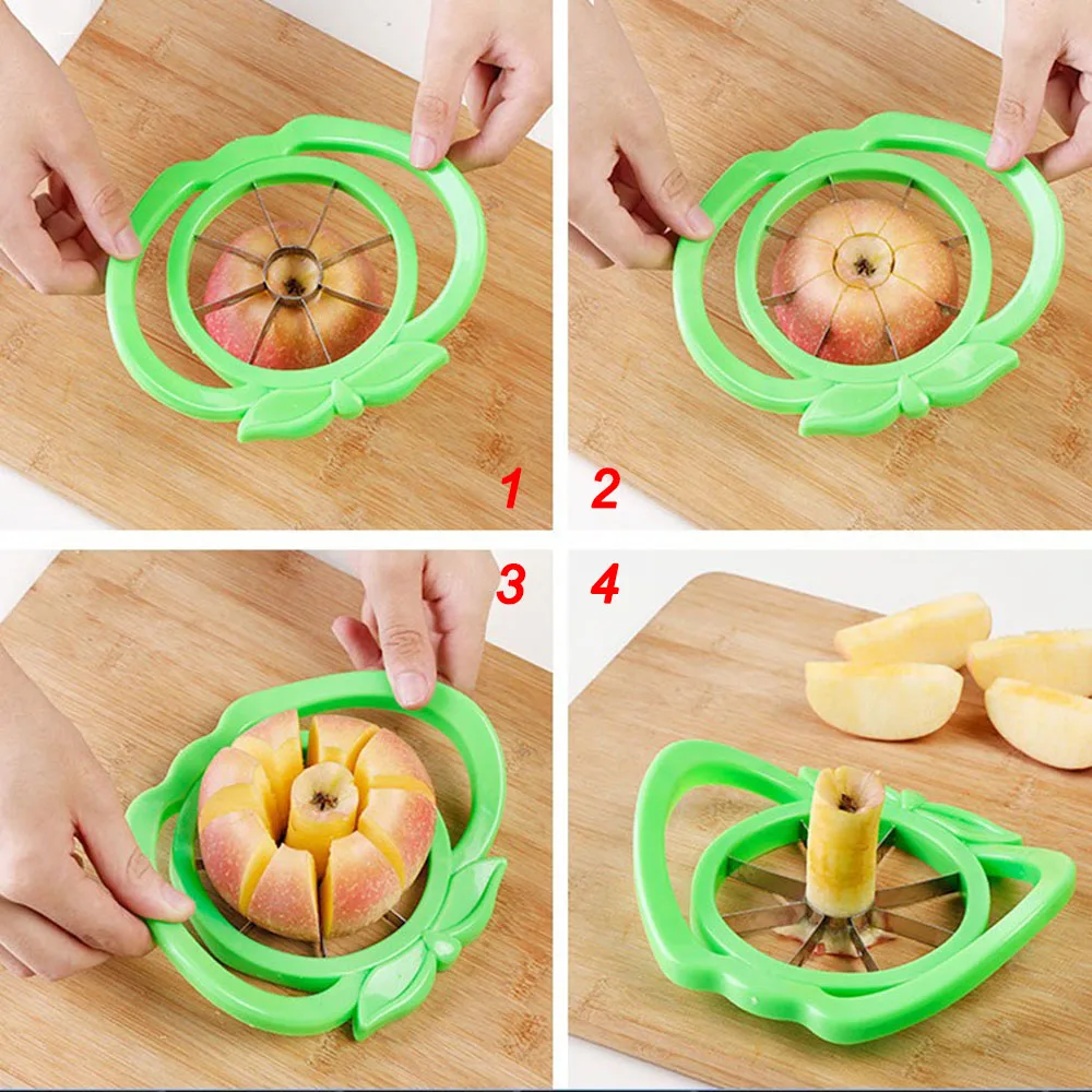 Кухонный нож для яблок из нержавеющей стали механический резки ломтиками овощей