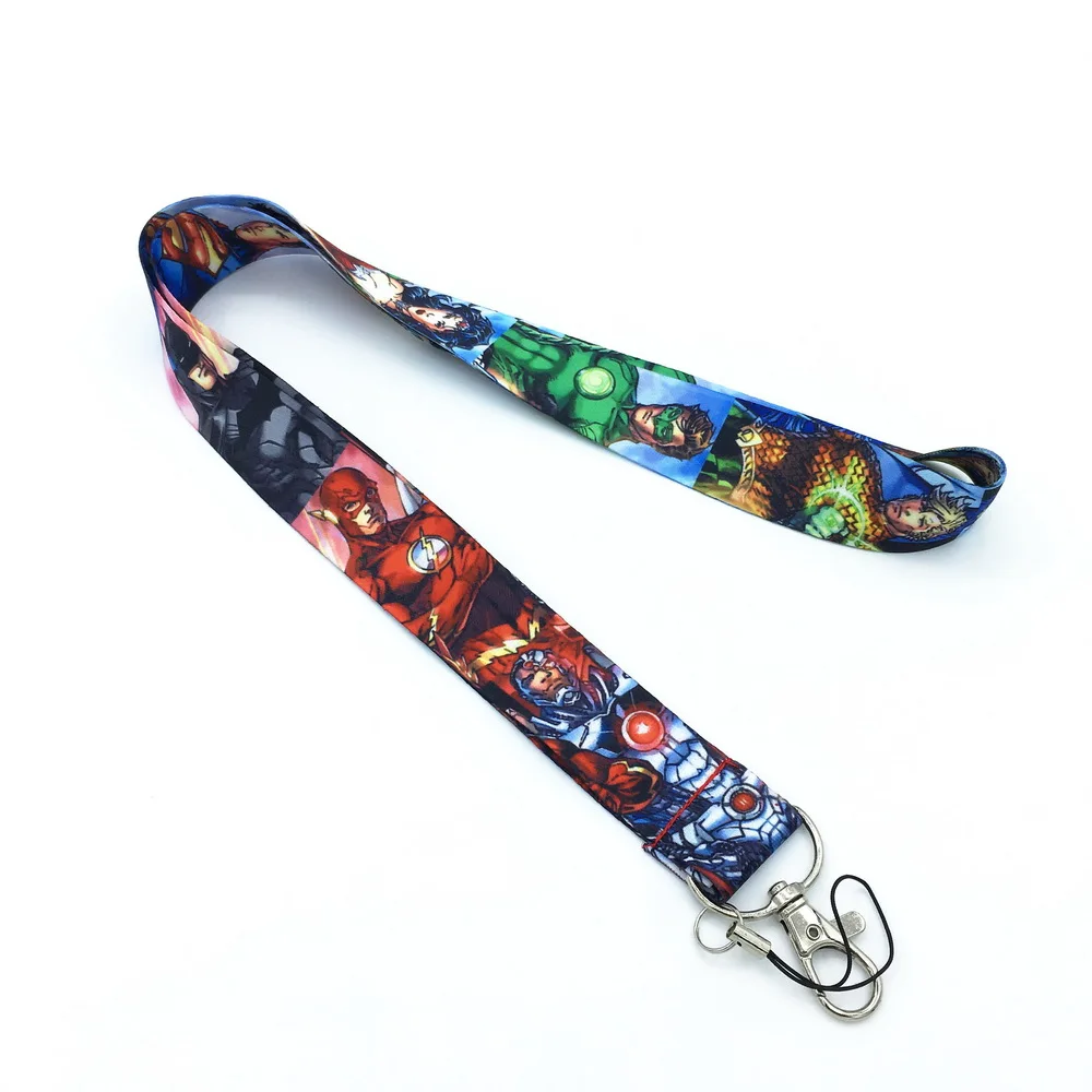 10 шт/20 шт/30 шт/50 шт DC Comic Hero Lanyard телефон ID брелки кошелек цепь подарок коллекция