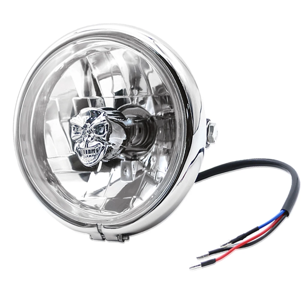 Мотоциклетная фара 5 9 дюймов Круглая ретро передняя лампа Repalcement для Harley CG125