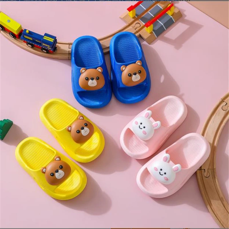 

Children's Slippers Women's Summer 2021 New Cartoon Home Anti-slip Soft Bottom Boys' Sandals