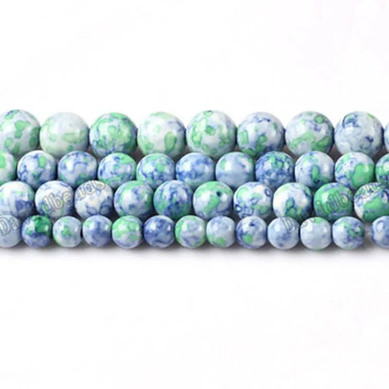 Бусины Из Натурального синего цветного камня 16 дюймов 4/6/8/10/12 мм | Украшения и