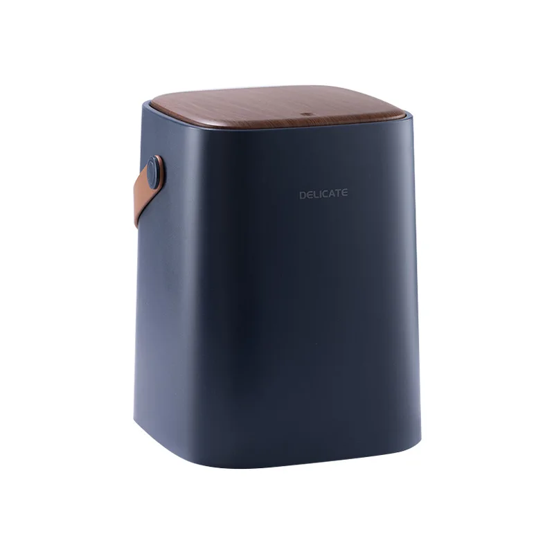 

1PCS Household Living Room Bedroom Double-layer High-grade Classification Push-type Trash Can with Lid Trash Can Bedroom