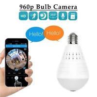 home security 960p fisheye bulb camera 1 3mp 360 degree light panoramic wireless wifi ip camera cctv led lamp camera 1 44mm