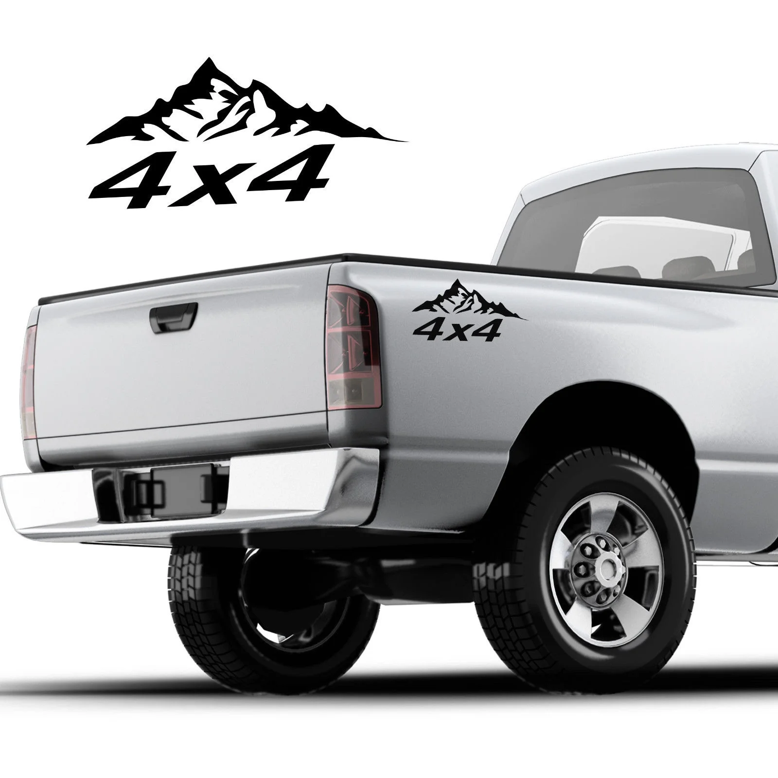 

(2 шт.) 4x4 наклейка Стикеры горный Edition графический, F-150 F-250 F-350 Tacoma